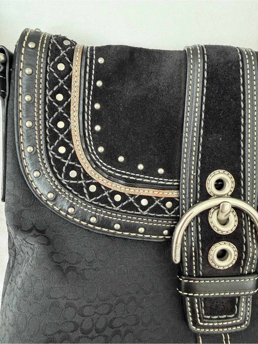 Coach Vintage Y2K Studded Large Soho